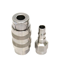 Produits CNC de qualité supérieure, raccord de tuyau mâle en acier inoxydable RBE, coupleur à déconnexion rapide pour l'air