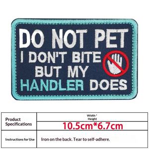 卸売サービスドッグ用フェルト製コンピューター刺繍パッチ、ハート、星、アルファベットデザイン、ペット犬用バッジ＆アームバンド - Product Image 4