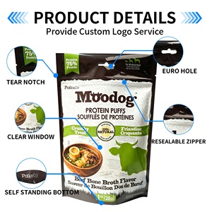 Sachet Doypack refermable avec fermeture éclair et trou Euro, étanche, pour emballage alimentaire, conservation des saveurs, idéal pour chips, biscuits et autres snacks, direct usine - Product Image 5