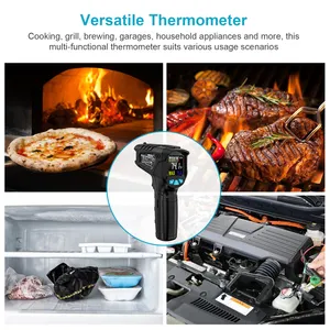 Digital Industrial IR Thermometer With Laser Targeting Precise ETL FCC Laser Non-Contact Thermometer High Temperature Gun