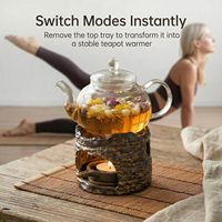 Brûleur d'encens en céramique pour aromathérapie, diffuseur d'huiles essentielles, chauffe-thé rétro fait main, support de bougie chauffe-plat, pour la méditation à domicile