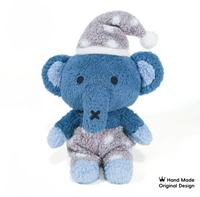 Jouet éléphant en peluche bleu mignon avec tissu doux, poupée en peluche légère pour enfants et cadeau