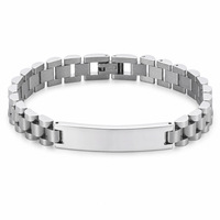 Nouveau style de bracelet à trois perles, bijoux minimalistes pour hommes en acier inoxydable haut de gamme, plaqué or, vente en gros