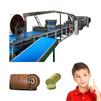 Machine suisse classique de fabrication de rouleaux de gâteaux HG/ligne de production de rouleaux de gâteaux au chocolat/machine géante de fabrication de rouleaux de gâteaux à la crème