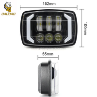BAOBAO LIGHTING Phare LED bicolore blanc-jaune en plastique Davidson de 4 pouces pour moto CG 125 HODNA