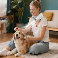 Sèche-cheveux haute vitesse pour animaux de compagnie 1300W 105000RPM, souffleur mains libres à fixation sur le cou pour toilettage chiens et chats