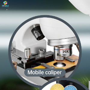 デュアルレンズ双眼顕微鏡子供向けSTEMディスカバリーツール教育楽しい自然科学玩具アクセサリー付き - Product Image 3