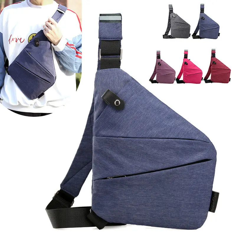 Yeni toptan özel logo erkek moda Oxford bel çantası su geçirmez koşu spor Fanny paketi Mini bel çantası Polyester bel çantası