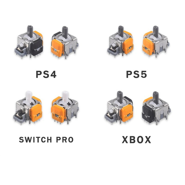 Replacement Hall Effect Joystick for PS5 PS4 Controller 3D Analog for Xboxes One/ Switch Pro Hall Analog