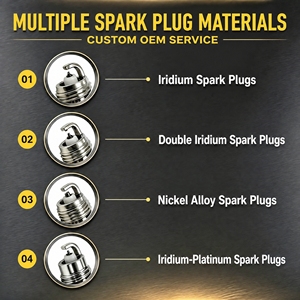 Bougies d'allumage double iridium pour FORD TOYOTA HONDA <span class=keywords><strong>BKR6EIX</strong></span>, améliorent l'efficacité de la combustion, pièces détachées automobiles - Product Image 5