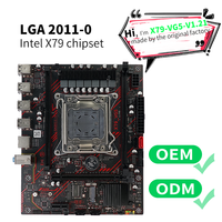 Carte mère de bureau X79, socket LGA2011-0, prise en charge du processeur Xeon E5, double canal DDR3, max 32 Go, M.2 NVME SATA, carte mère d'ordinateur