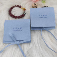 Pochette à rabat pour bijoux, personnalisée, pour collier, boucles d'oreilles, bague, broche, accessoires de tête en cristal, pochette à pression en velours haut de gamme