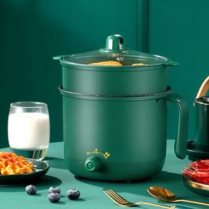 Nuova Pentola Multifunzione da 1,8L con Protezione da Surriscaldamento, Padella Elettrica Antiaderente, Pentola per Cottura a Caldo con Vaporiera - Product Image 1