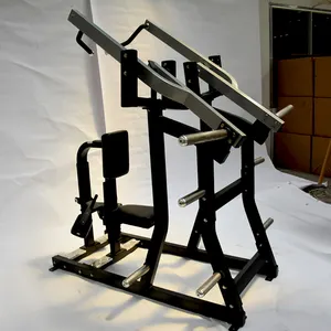 Hochwertige gewerbliche Krafteinrichtung für Fitnessstudio-Übung isolierte seite Frontplatte geladen Lat Pulldown Maschine