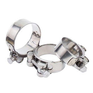 Colliers de serrage réglables robustes en acier inoxydable à vis en T simple pour tuyaux, polis, marque RLC, certifiés ISO9001 - Product Image 5