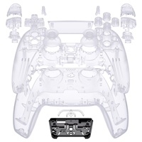 Pour manette PS5 BDM-030/040/050 : Kit complet de coque avec boutons, capteur tactile, coque de remplacement transparente personnalisée, plaques avant et arrière.