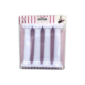 4 unids/set columna <span class=keywords><strong>romana</strong></span> blanca pilares griegos soporte para pasteles Fondant soporte molde decoración boda decoración herramientas para hornear - Product Image 5