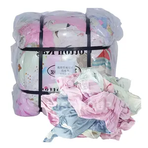 IMPA NO.232910 Strong oil absorbency 100% Recycled cotton rags 500 kg Coloured Linen Sheeting Rags wiping rags