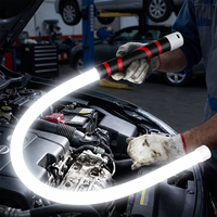 Bande lumineuse LED multifonctionnelle flexible IP65 en silicone - Lumière froide pour réparation automobile, usage domestique et extérieur ; Puissante, portable et à intensité réglable