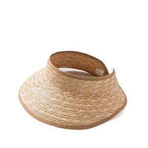 Bán Buôn Chất Lượng Cao Tùy Chỉnh Mùa Hè Phụ Nữ Bãi Biển Mũ Rơm Handmade Dệt Sọc Cỏ Tự Nhiên <span class=keywords><strong>Topless</strong></span> Rộng Vành Sun Visor <span class=keywords><strong>Hat</strong></span> - Product Image 5