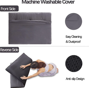 Tapis de sol double face personnalisé en gros, antidérapant, épais, matelas doux, <span class=keywords><strong>futon</strong></span> <span class=keywords><strong>tatami</strong></span>, couleur unie, pour dortoir et maison - Product Image 6