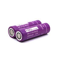 Baterai Lithium Ion 21700 INR21700-MU50 3.6V 5000mAh 70A High Discharge 1500 Siklus Stok HK PL untuk Perakitan Paket Baterai