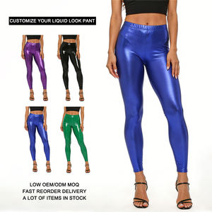 <span class=keywords><strong>Pantaloni</strong></span> Vintage in <span class=keywords><strong>Ecopelle</strong></span> per <span class=keywords><strong>Donna</strong></span>, Vita Alta, Leggings Caldi, <span class=keywords><strong>Pantaloni</strong></span> Aderenti Lunghi, Stile Liquido in Finta Pelle - Product Image 1