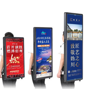Publicidad 32 pulgadas pantalla LCD mochila caja de luz señalización digital reproductor multimedia portátil caminar <span class=keywords><strong>cartelera</strong></span> - Product Image 1