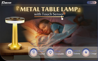 Haute qualité Portable hôtel Restaurant Usb charge bougie décorative contrôle tactile lampe de Table sans fil