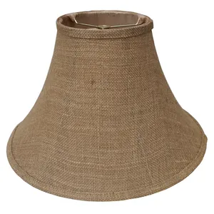 High Quality Burlap Lamp Shade Cover Brown Bell Shaped Lampshade