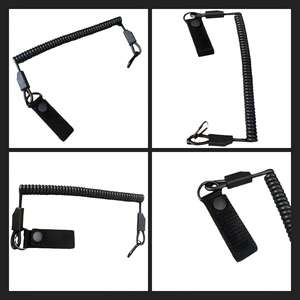 Cinturón táctico con cierre a presión y correa de nylon tejida para exteriores, cinturón de cuero, alambre de acero inoxidable - Product Image 1