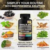 Bestseller transfrontalier : Capsules d'algues marines, de Seamoss et de Shilajit - Source Originale - Coffret Combo Personnalisé pour une Meilleure Densité Osseuse - 60 Capsules