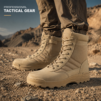 Bottes tactiques montantes pour hommes, chaussures de randonnée et d'entraînement d'extérieur, légères, respirantes, de sécurité et de sport, vente en gros