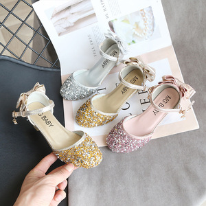 Chaussures de princesse pour enfants en gros de Chine pour filles Petites chaussures à talons hauts pour filles - Product Image 3