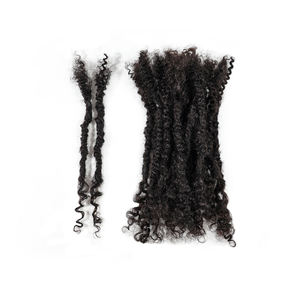 <span class=keywords><strong>Lisa</strong></span> Locs 1.0cm nero di alta qualità 100% capelli umani per neri/uomini donne temono estensions moda lunghezza personalizzata - Product Image 4