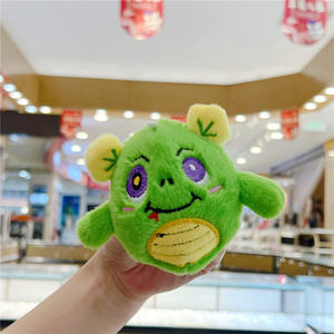 Vente en gros Nouveau porte-clés en peluche Little Monster <span class=keywords><strong>Orange</strong></span> créatif aux grands yeux en coton PP, jouet pour voiture et sac à main, breloque pendentif - Product Image 4