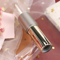 Tube de brillant à lèvres en or double face personnalisé 2-en-1 Récipient cosmétique en plastique emballage vide de boîtier de rouge à lèvres double
