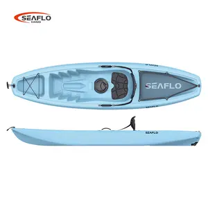 SEAFLO new color Sky Blue customizable sit on top kayak lake river blow molded stable durable plastic one person adult kayak