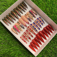 Court Carré Presse Sur Les Ongles En Gros Faux Presse Sur Ongles Lujo