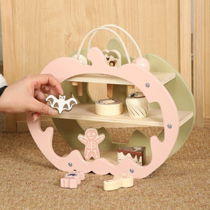 Vente chaude Citrouille Halloween Panier Pochette en bois - Product Image 4