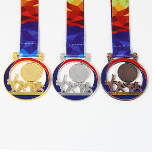 Medallas <span class=keywords><strong>de</strong></span> Kickboxing con Colores Recién Llegados, Diseños Personalizados con Cintas <span class=keywords><strong>de</strong></span> Colores Personalizadas, Medallas <span class=keywords><strong>de</strong></span> <span class=keywords><strong>Taekwondo</strong></span> Económicas - Product Image 5