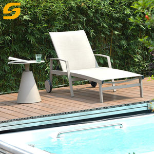 Chaise longue extérieure en aluminium, cour, jardin, villa, chaise inclinable au bord <span class=keywords><strong>de</strong></span> <span class=keywords><strong>la</strong></span> piscine, <span class=keywords><strong>hôtel</strong></span> en plein air, <span class=keywords><strong>plage</strong></span>, chaises longues - Product Image 3