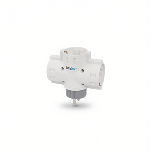 Presa Elettrica ExtraStar a 3 Fori in Plastica Resistente, Bianca, 16A 250V, per Uso Domestico Interno - Product Image 2