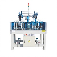 Machine à tisser les rubans Shanghai Xianghai à 12 fuseaux, fournie par le fabricant, avec moteur servo, écran PLC, puissance 750W, pour le textile