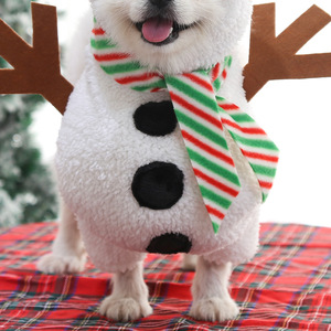 Disfraz de Muñeco de Nieve para Perros, Ropa Navideña para Mascotas, Divertido Traje para Perro con Diseño de Muñeco de Nieve de Pie - Product Image 3