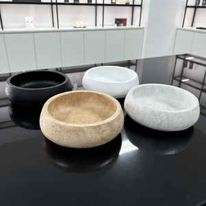 <span class=keywords><strong>Frutero</strong></span> Decorativo Redondo Grande de Hormigón Ecológico, Nuevo Diseño Clásico para Exhibición en Escritorio - Product Image 3