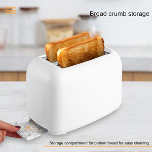 Beeman Offres Spéciales – Mini <span class=keywords><strong>grille</strong></span>-<span class=keywords><strong>pain</strong></span> électrique en acier inoxydable, 2 tranches, appareils ménagers - Product Image 4