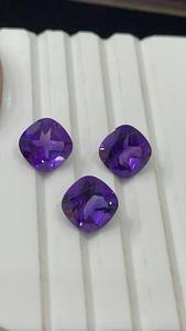 Offre Spéciale : Pierres précieuses naturelles en améthyste violette, taille coussin, pierres rondes bleues, pour la fabrication artisanale de bijoux (colliers, bagues), vente en gros - Product Image 5