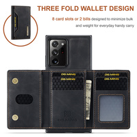 Untuk Samsung Note 20 Note20 Ultra Cover asli DG. MING M2 dompet kulit PU dapat dilepas, dompet magnetik pemegang ponsel tahan guncangan