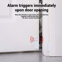 Custom Wireless Home Door Window Magnetic Anti-Theft Alarm 120dB Sound Durable White Bedroom Doors Filing Cabinets SP Model
